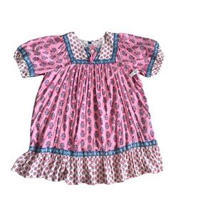 Old Navy Pink and Blue Patterned Dress